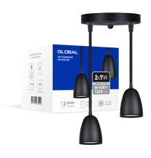 Світильник світлодіодний GPL-01C GLOBAL 14W 4100K чорний