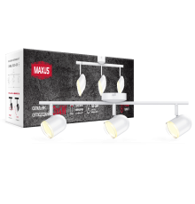Спот світильник на 3 лампи MAXUS MSL-01C 3x4W 4100K білий