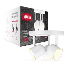 Спот світильник на 3 лампи MAXUS MSL-01R 3x4W 4100K білий