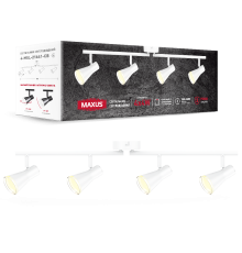 Спот світильник на 4 лампи MAXUS MSL-02C 4x4W 4100K білий