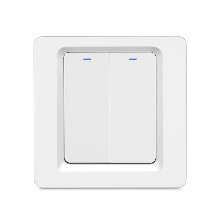 Вимикач світла настінний механічний без нейтральної лінії  ZigBee · MAXUS SMART · Brio-Z-Switch-M2-1P