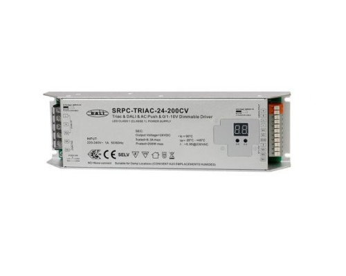 Диммер SRPC-TRIAC-24-200CV (DALI, PUSH, TRIAC, 0/1-10В)