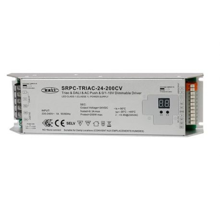 Диммер SRPC-TRIAC-24-200CV (DALI, PUSH, TRIAC, 0/1-10В) · SUNRICHER · SRPC-TRIAC-24-200CV