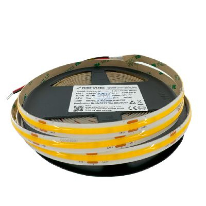 світлодіодна стрічка COB-320-IP54-WW-8-24 RMP801EC-A-L 3000K CRI90 · RISHANG · COB-320-IP54-WW-8-24