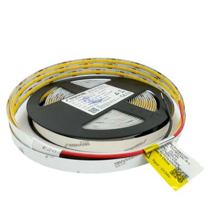 світлодіодна стрічка COB-560-IP20-WW/CWd-8-24 RM0821MC-L 2700K/6500K (2 кабеля) · RISHANG · COB-560-IP20-WW/CWd-8-24