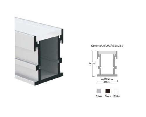 Профиль алюминиевый LP-SL092 – 1м. (ламель 3 м.)