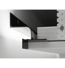 Профиль теневого шва АПТШ21 (22.5х27мм) LED черный мат. RAL 9005, 3м