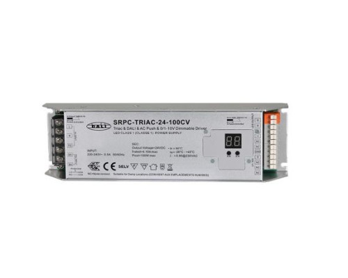 Источник питания SRPC-TRIAC-24-100CV (DALI, PUSH, TRIAC, 0/1-10V)