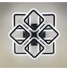 LED люстра на 4+4 ріжки квадратної форми