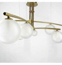 Aure - сучасна підвісна люстра в латунному каркасі