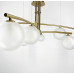 Aure - сучасна підвісна люстра в латунному каркасі