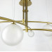 Aure - сучасна підвісна люстра в латунному каркасі