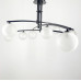 Aure - сучасна підвісна люстра в чорному каркасі