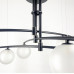 Aure - сучасна підвісна люстра в чорному каркасі