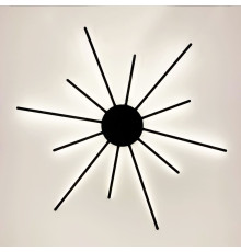 Настійнний світлодіодний світильник у чорному каркасі в стилі Modern