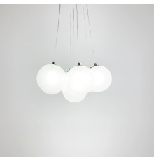 Підвісна люстра Bubble у хромованому каркасі