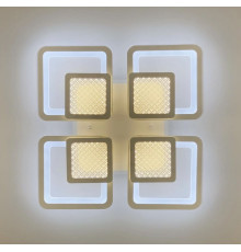 Люстра LED на 4+4 квадрати в білому кольорі