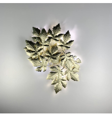 Світильник у флористичних мотивах з фактурного листя