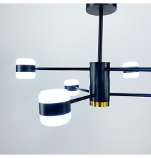 Дизайнерська LED люстра в чорному кольорі