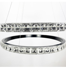 Підвісний світильник Delight Collection у чорному каркасі з подвійним кільцем