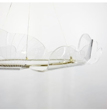 Підвісна люстра INTENS у формі кільця з прозорими пелюстками з акрилу