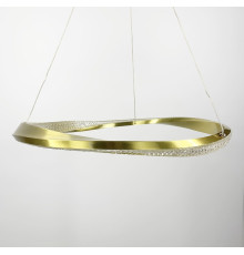 Підвісна кільцева люстра у латунному корпусі Ø 60 см