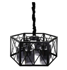 Люстра Loft на 6 ламп в чорному корпусі