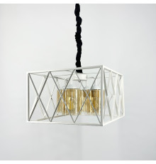 Підвісна люстра в стилі Лофт в білому корпусі