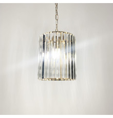 Кришталева люстра у золотому каркасі