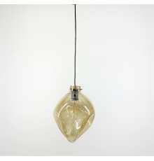 Підвісний світильник Tramonto з янтарним плафоном