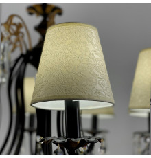 Кришталева люстра з абажурами