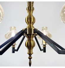 Дизайнерська підвісна люстра на 6 плафонів