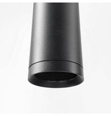 Точковий підвісний світильник у чорному корпусі 28х8 см потужністю 18W