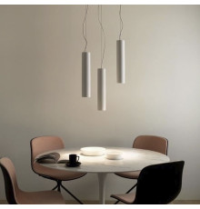 Підвісний світильник у білому корпусі 34х8 см потужністю 20W