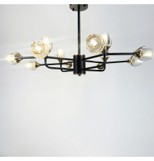 Стельова люстра із кришталевими плафонами