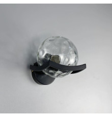 Бра в чорному корпусі з прозорим плафоном