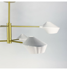 Стельова люстра Lumina Deco у золотому каркасі