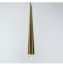 Дизайнерський підвісний світильник в латунному каркасі