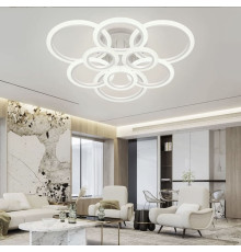 Світлодіодна люстра Senta WH на 8 кілець