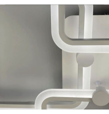 Світлодіона люстра white на 4 ріжки квадратної форми