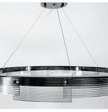 Підвісна люстра в корпусі чорний хром