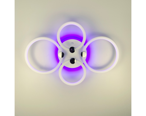 LED люстра з кільцями, що розсіює світло на 360°