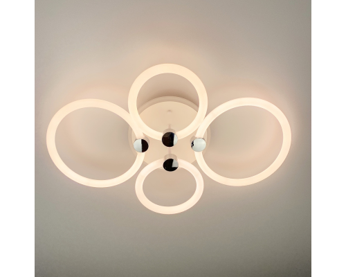 LED люстра з кільцями, що розсіює світло на 360°