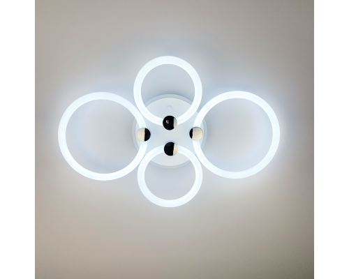 LED люстра з кільцями, що розсіює світло на 360°