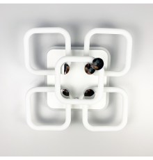 Люстра з квадратними LED кільцями, що розсіює світло на 360°