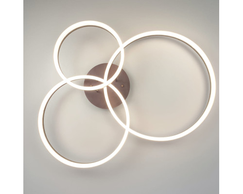 LED люстра Anelli Coffee на 3 кільця