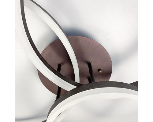 LED люстра Anelli Coffee на 3 кільця