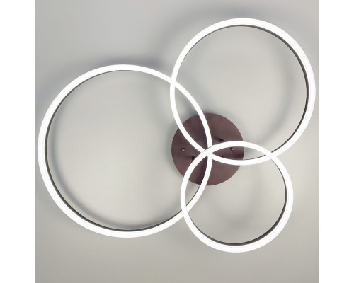 LED люстра Anelli Coffee на 3 кільця