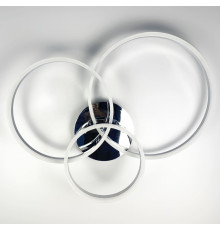 LED люстра в кольорі хром на 3 кільця