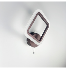 Геометричний LED світильник в корпусі coffee